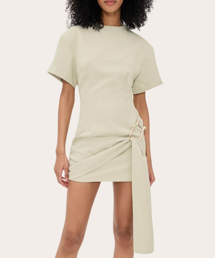 Draped Mini Dress