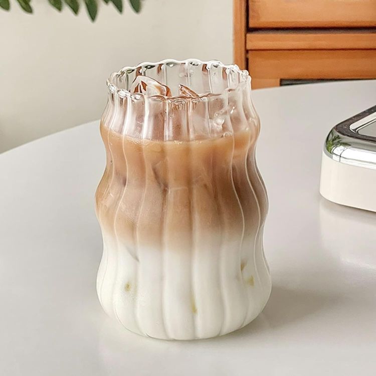 Glass Ripple Cup