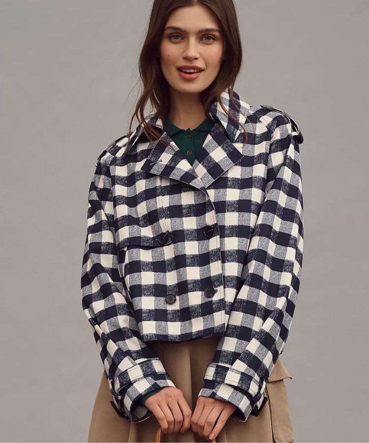 Cropped Trench Coat