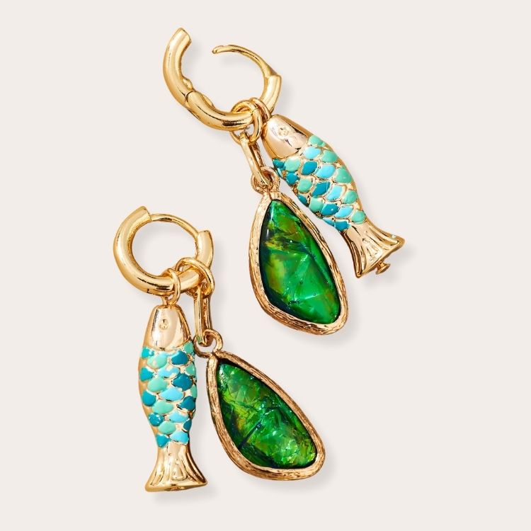 Icon Charm Huggie Hoop Earrings